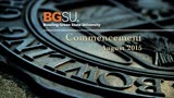 2015 Summer Commencement - Graduate/Undergraduate Colleges